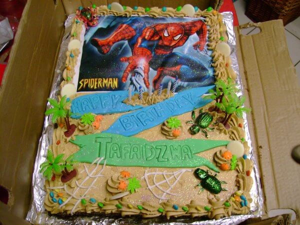 spiderman cake image